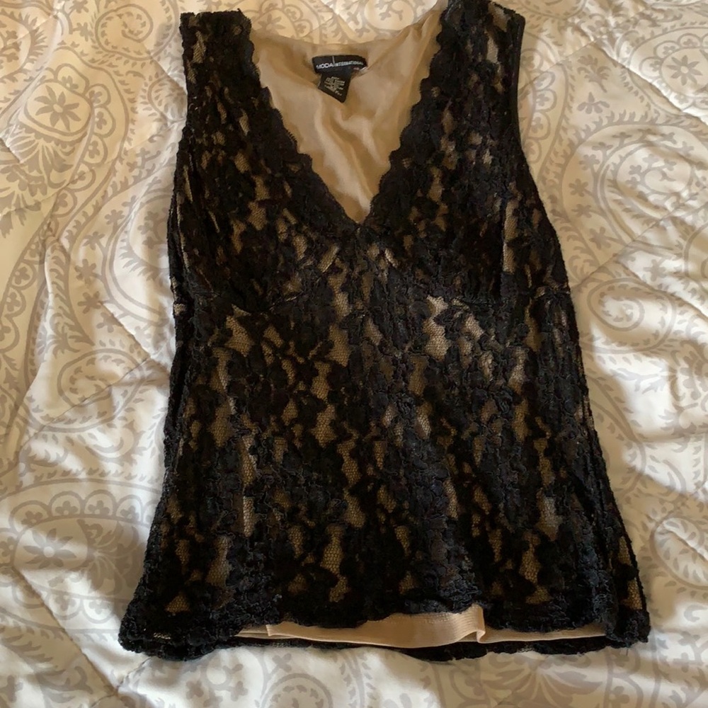 Black lace blouse